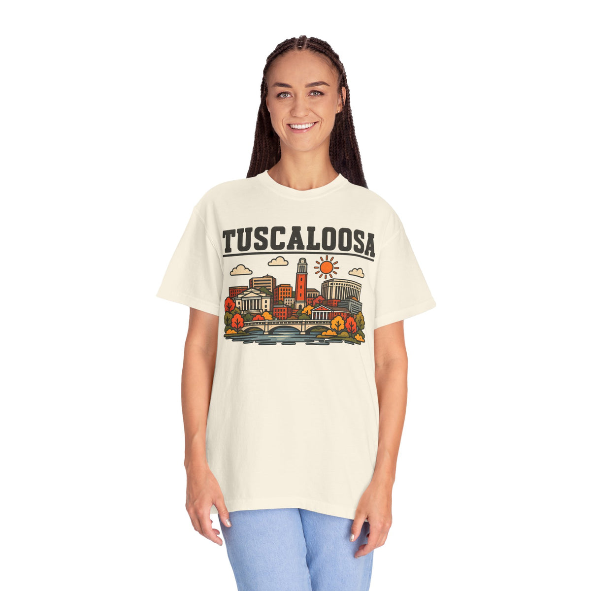 Tuscaloosa Skyline Classic Tee | Alabama Game Day Shirt for Tide Fans