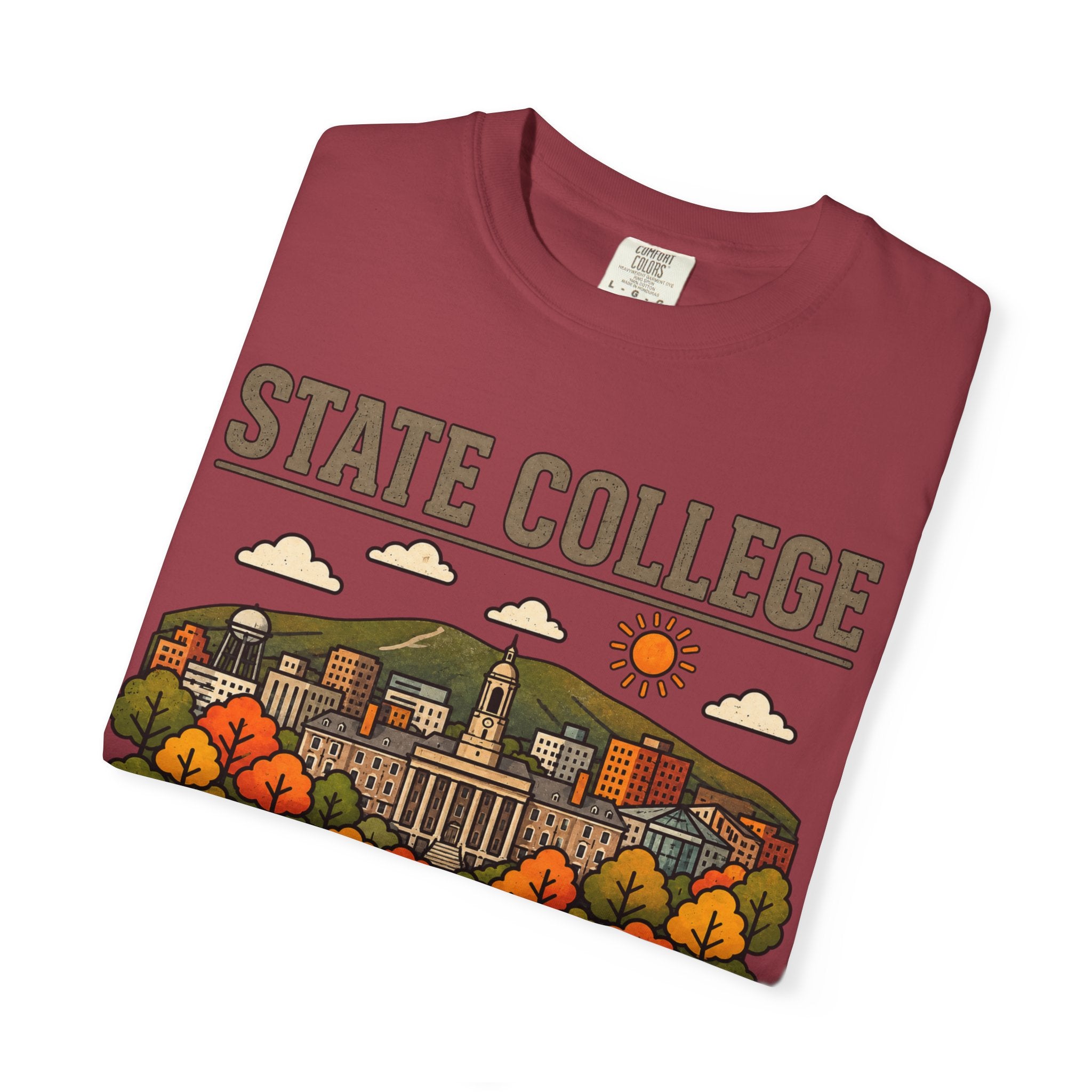 State College Skyline Classic Tee | Texas A&M Game Day Shirt for Aggies Fans
