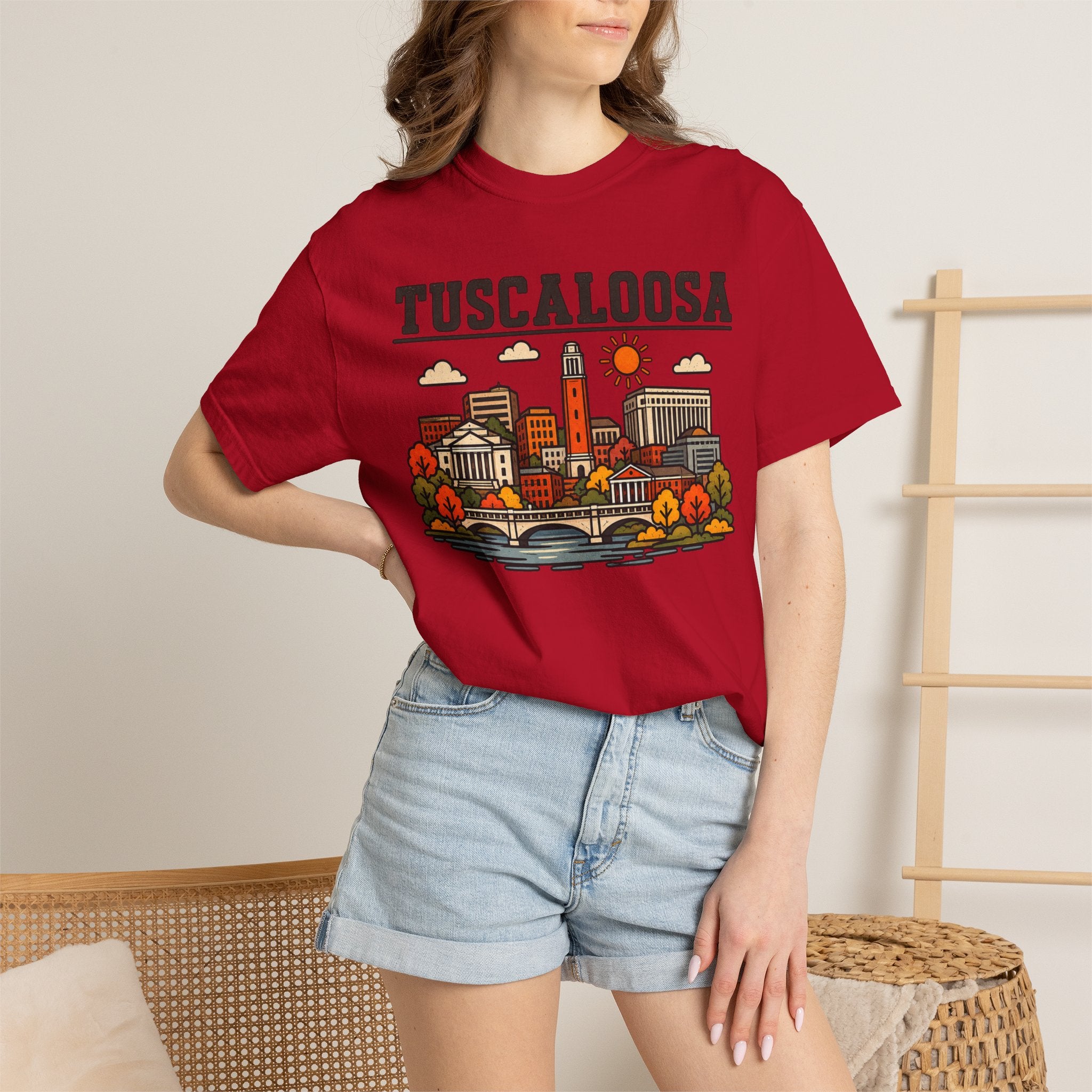Tuscaloosa Skyline Classic Tee | Alabama Game Day Shirt for Tide Fans