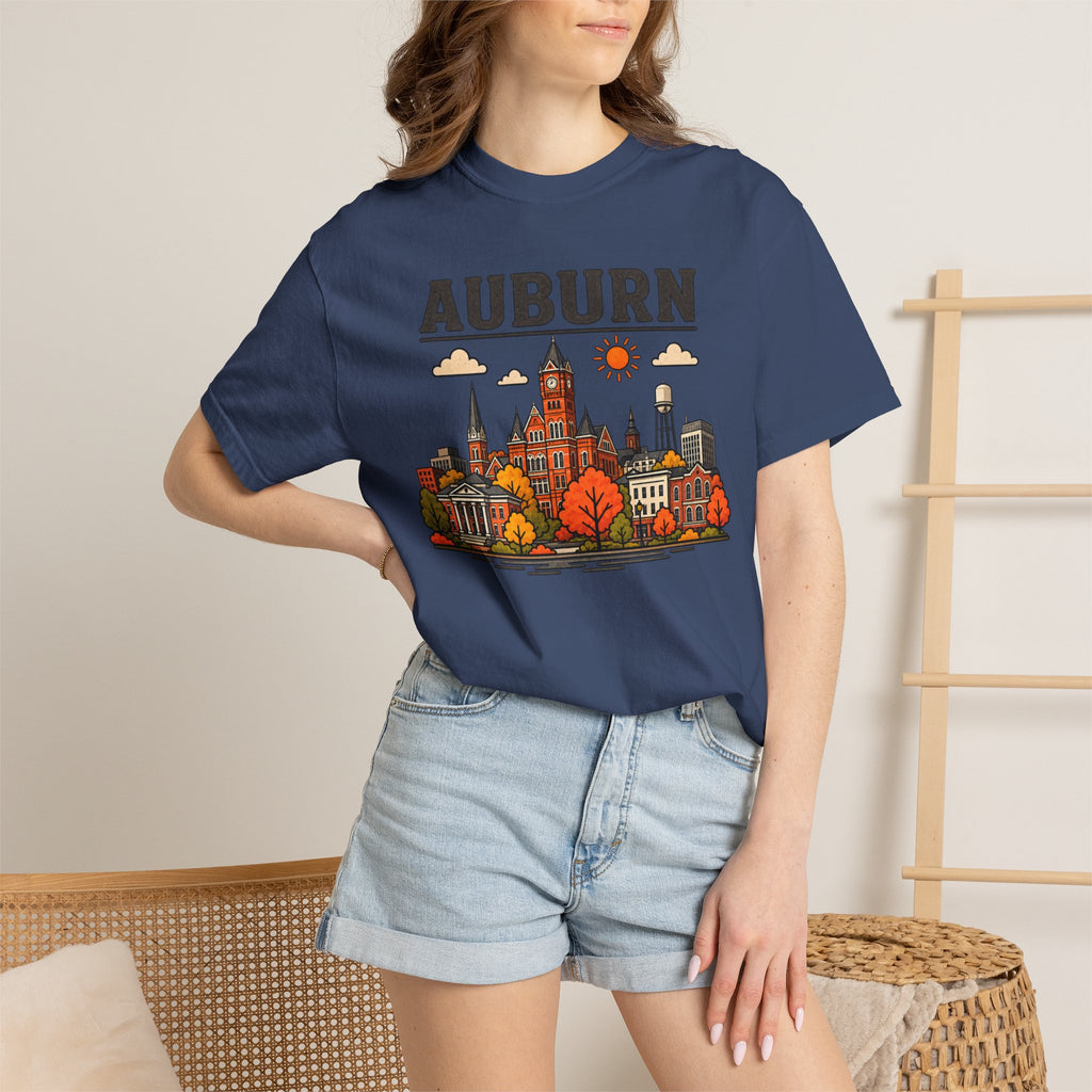 Auburn Skyline Classic Tee | Auburn Game Day Shirt for Tiger Fans