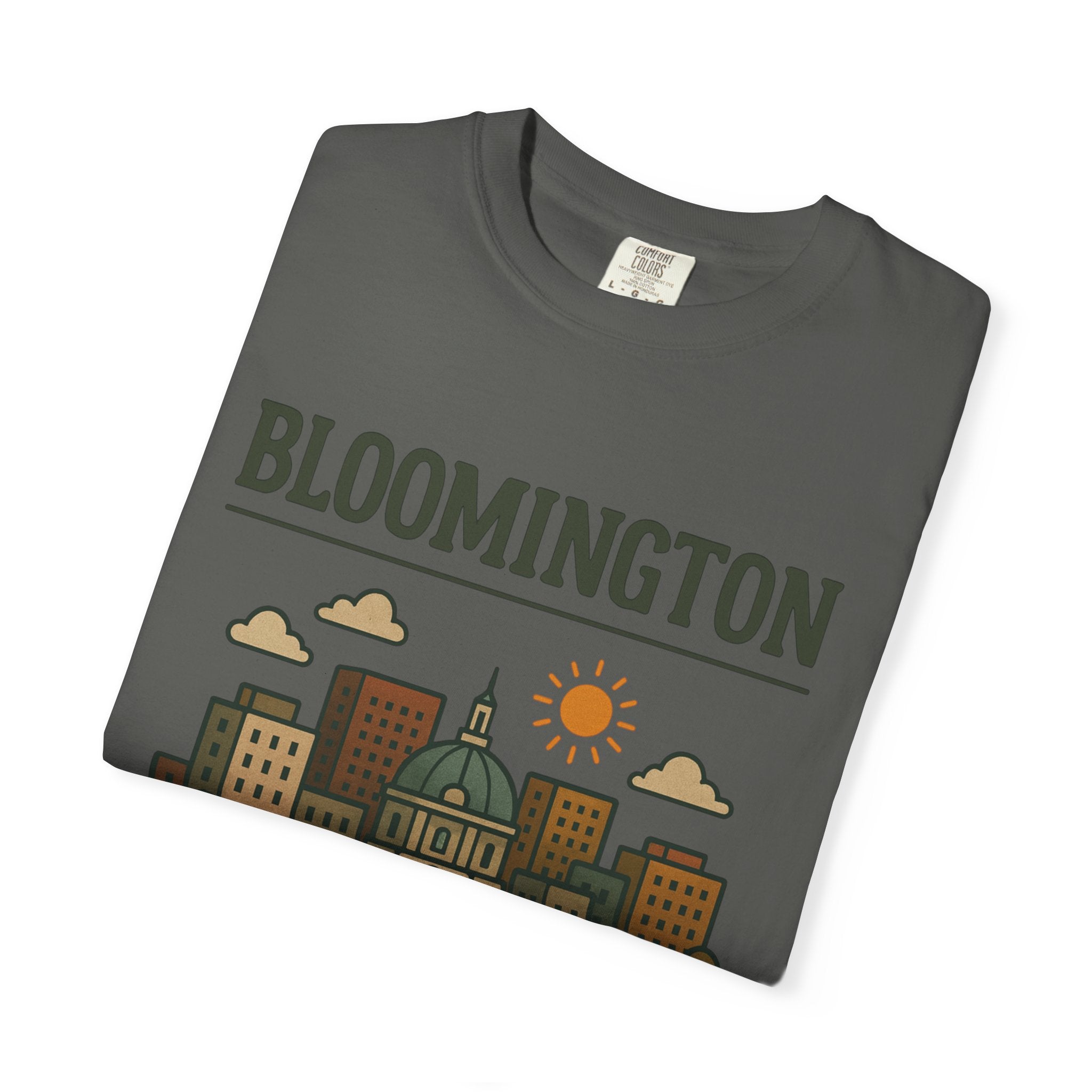Bloomington Skyline Classic Tee | Indiana Game Day Shirt for Hoosier Fans