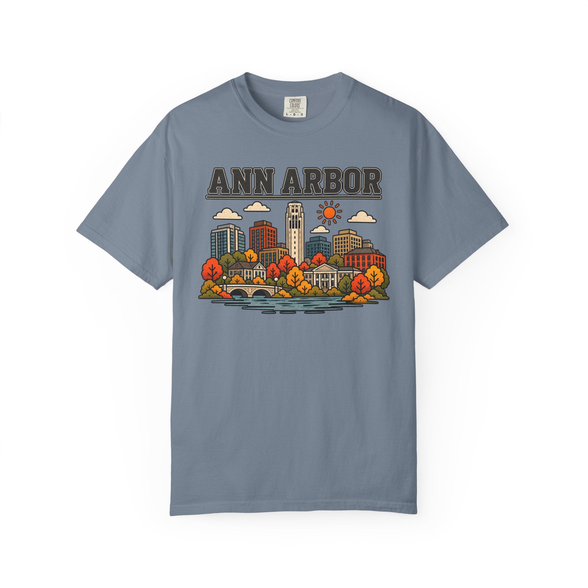 Ann Arbor Skyline Classic Tee | Michigan Game Day Shirt for Wolverines Fans