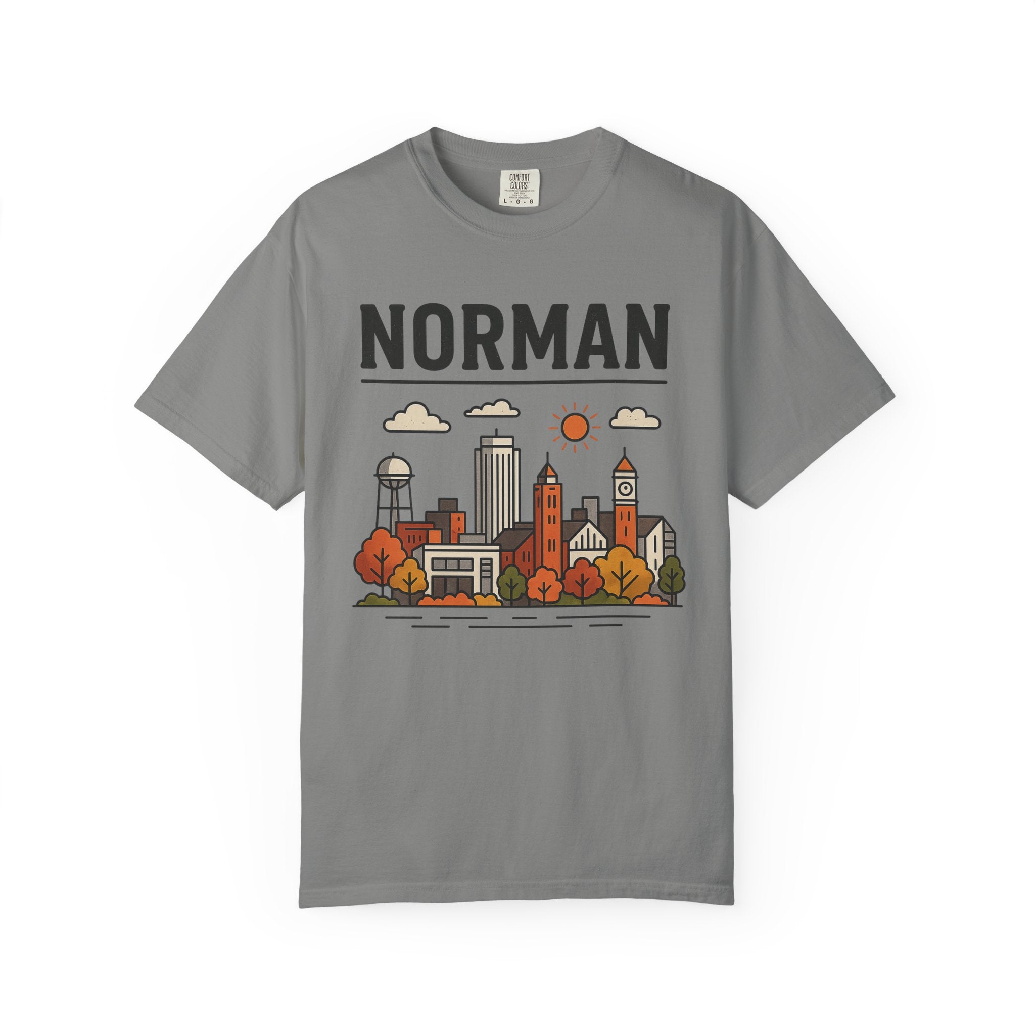 Norman Skyline Classic Tee | Oklahoma Game Day Shirt for Sooner Fans