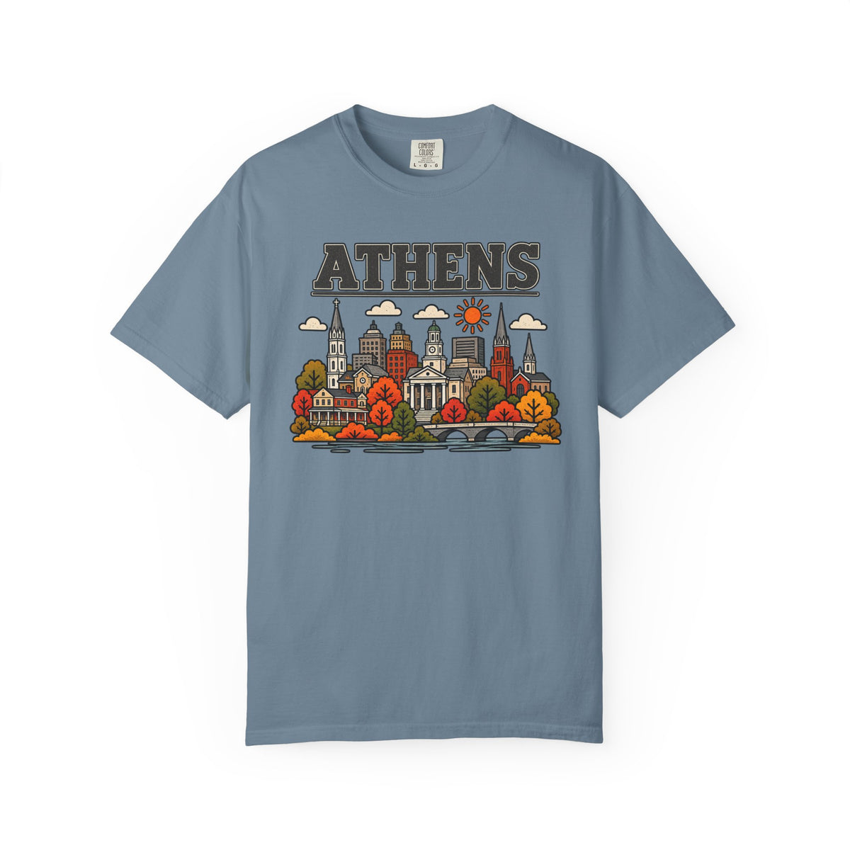 Athens Skyline Classic Tee | Georgia Game Day Shirt for Bulldogs Fans