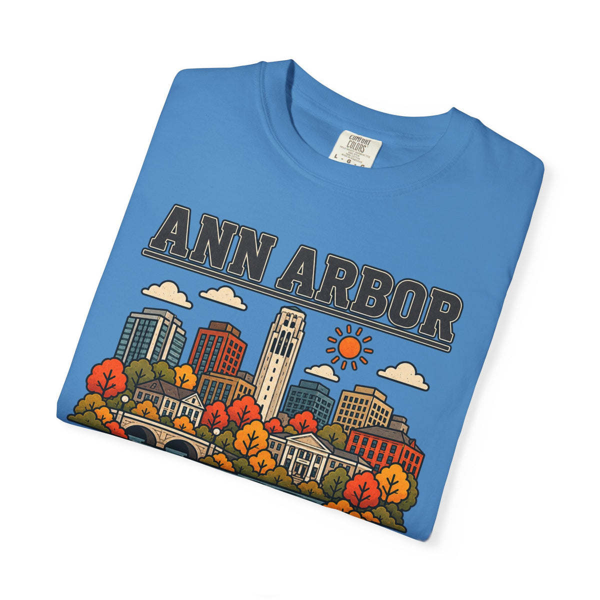 Ann Arbor Skyline Classic Tee | Michigan Game Day Shirt for Wolverines Fans