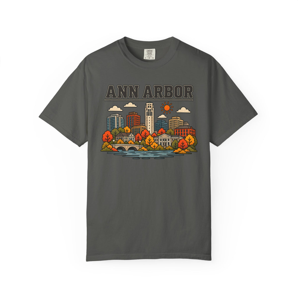 Ann Arbor Skyline Classic Tee | Michigan Game Day Shirt for Wolverines Fans