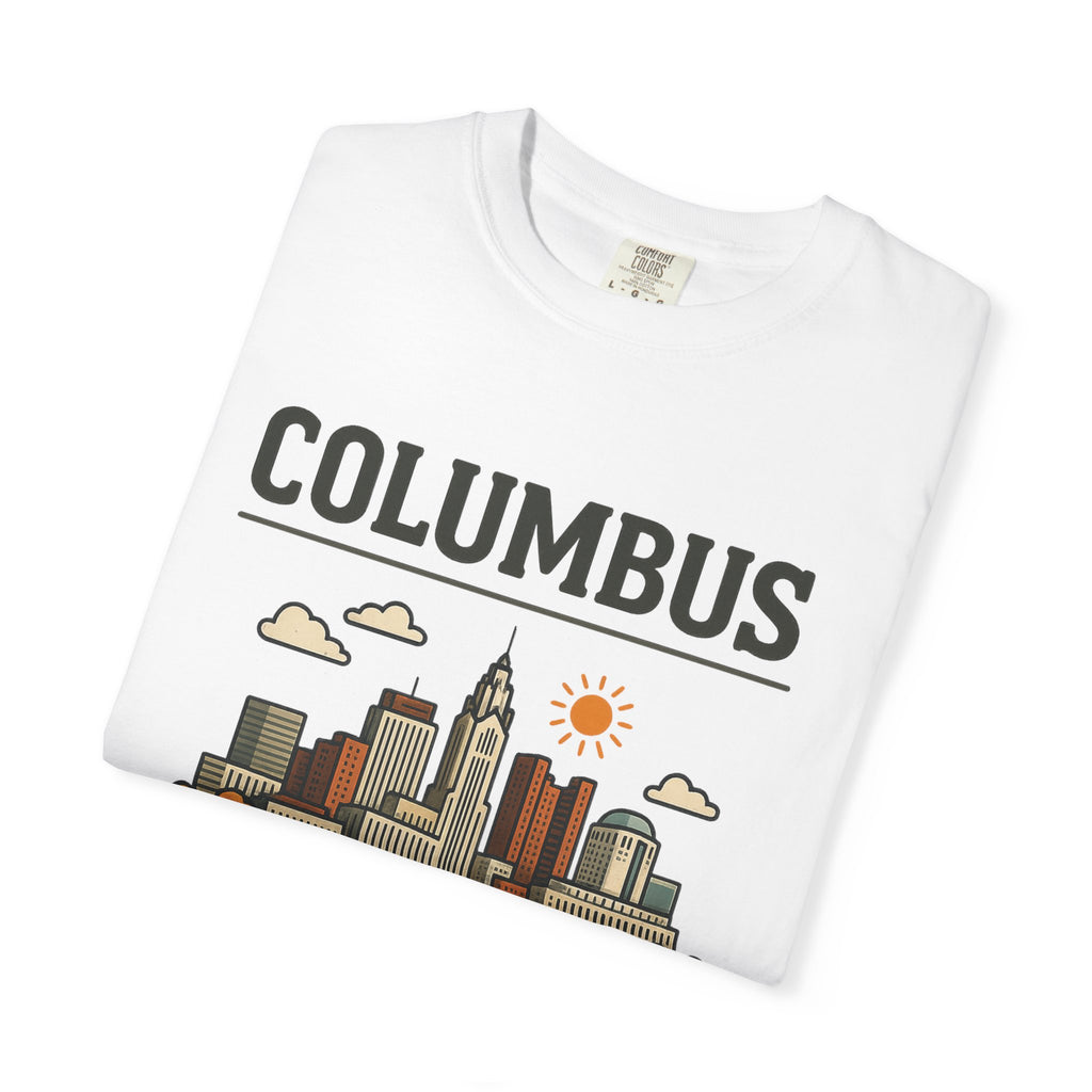 Columbus Skyline Classic Tee | Ohio State Game Day Shirt for Buckeye Fans