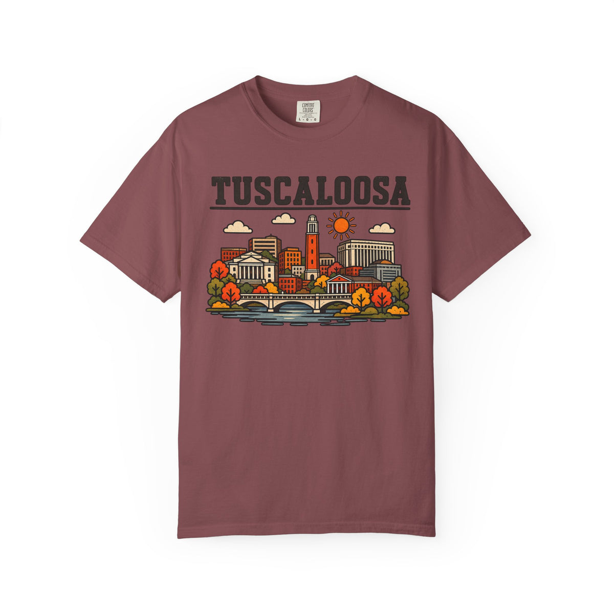 Tuscaloosa Skyline Classic Tee | Alabama Game Day Shirt for Tide Fans