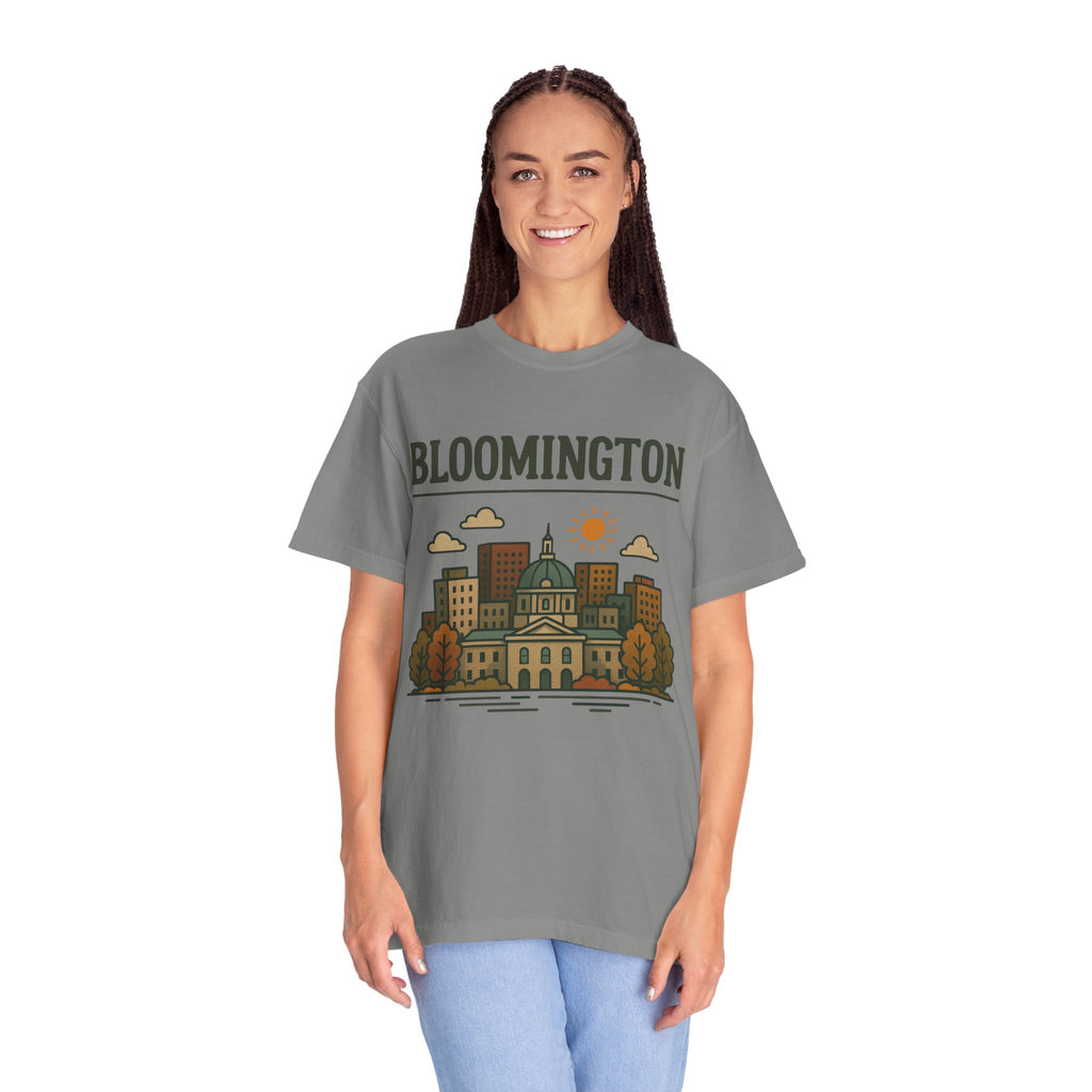 Bloomington Skyline Classic Tee | Indiana Game Day Shirt for Hoosier Fans