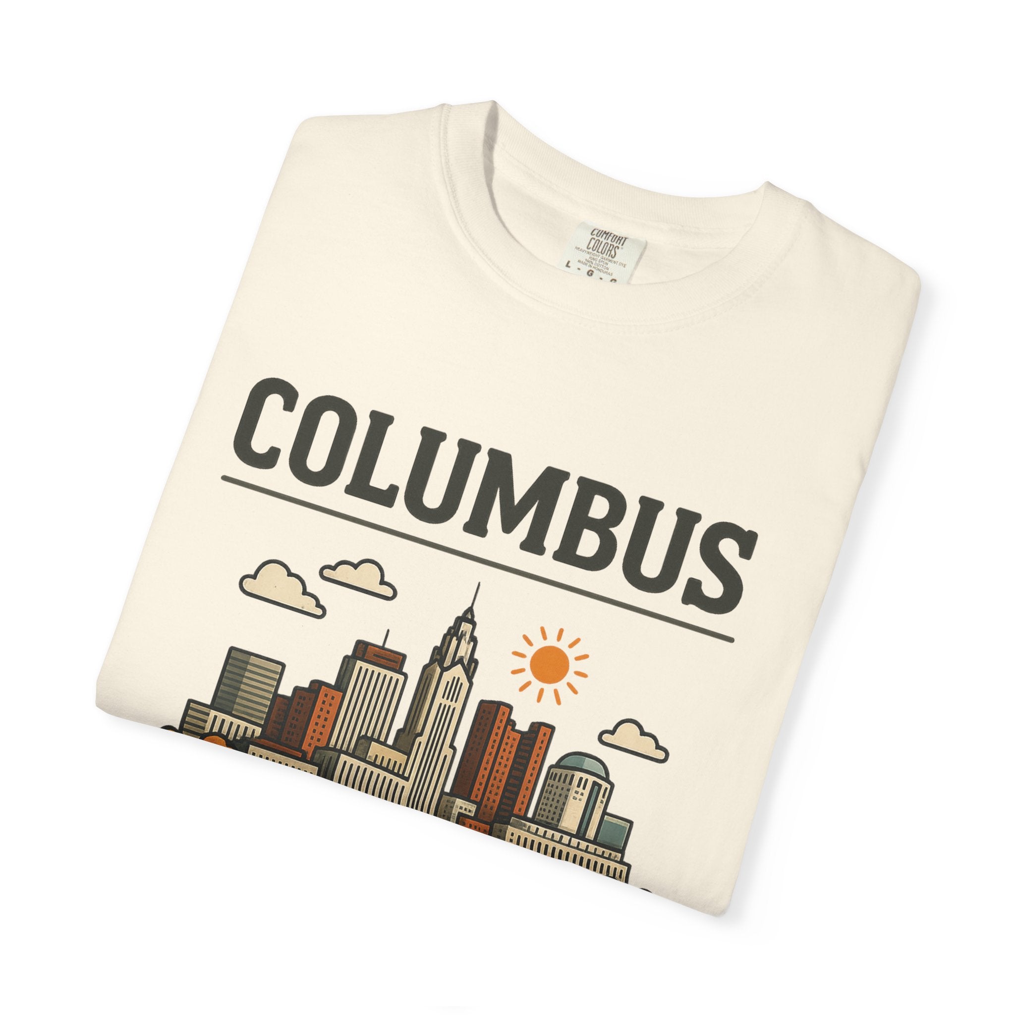 Columbus Skyline Classic Tee | Ohio State Game Day Shirt for Buckeye Fans