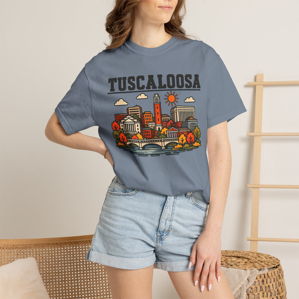 Tuscaloosa Skyline Classic Tee | Alabama Game Day Shirt for Tide Fans