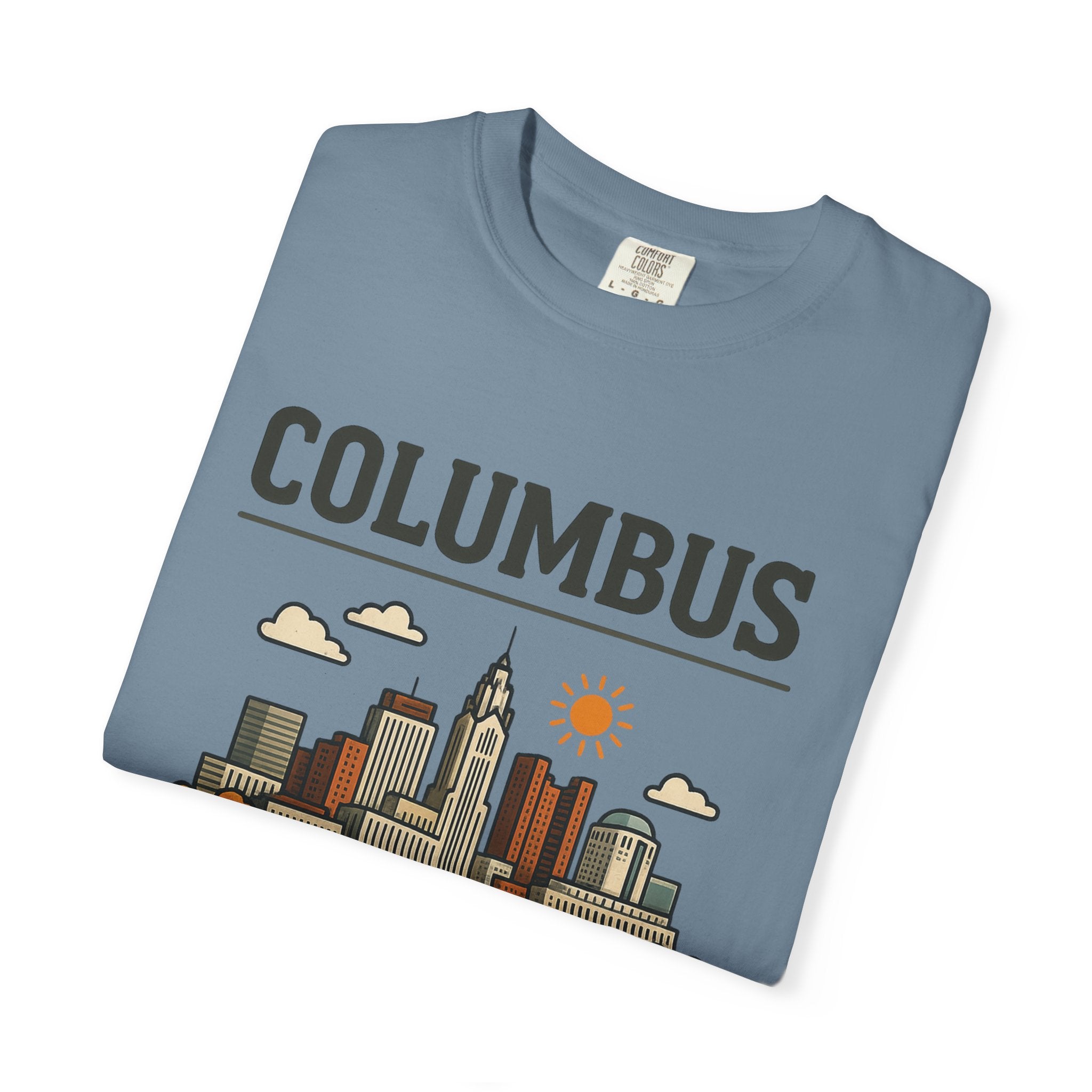 Columbus Skyline Classic Tee | Ohio State Game Day Shirt for Buckeye Fans