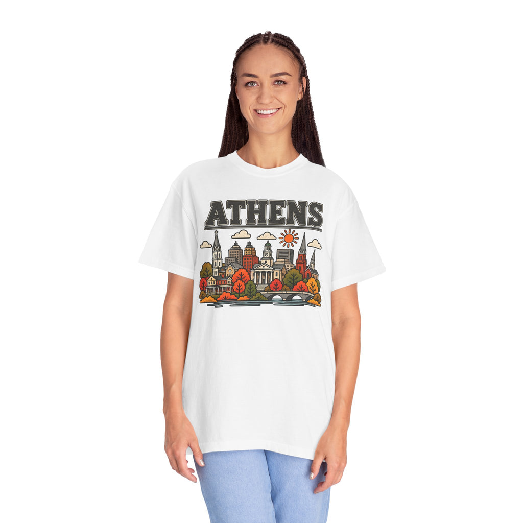 Athens Skyline Classic Tee | Georgia Game Day Shirt for Bulldogs Fans
