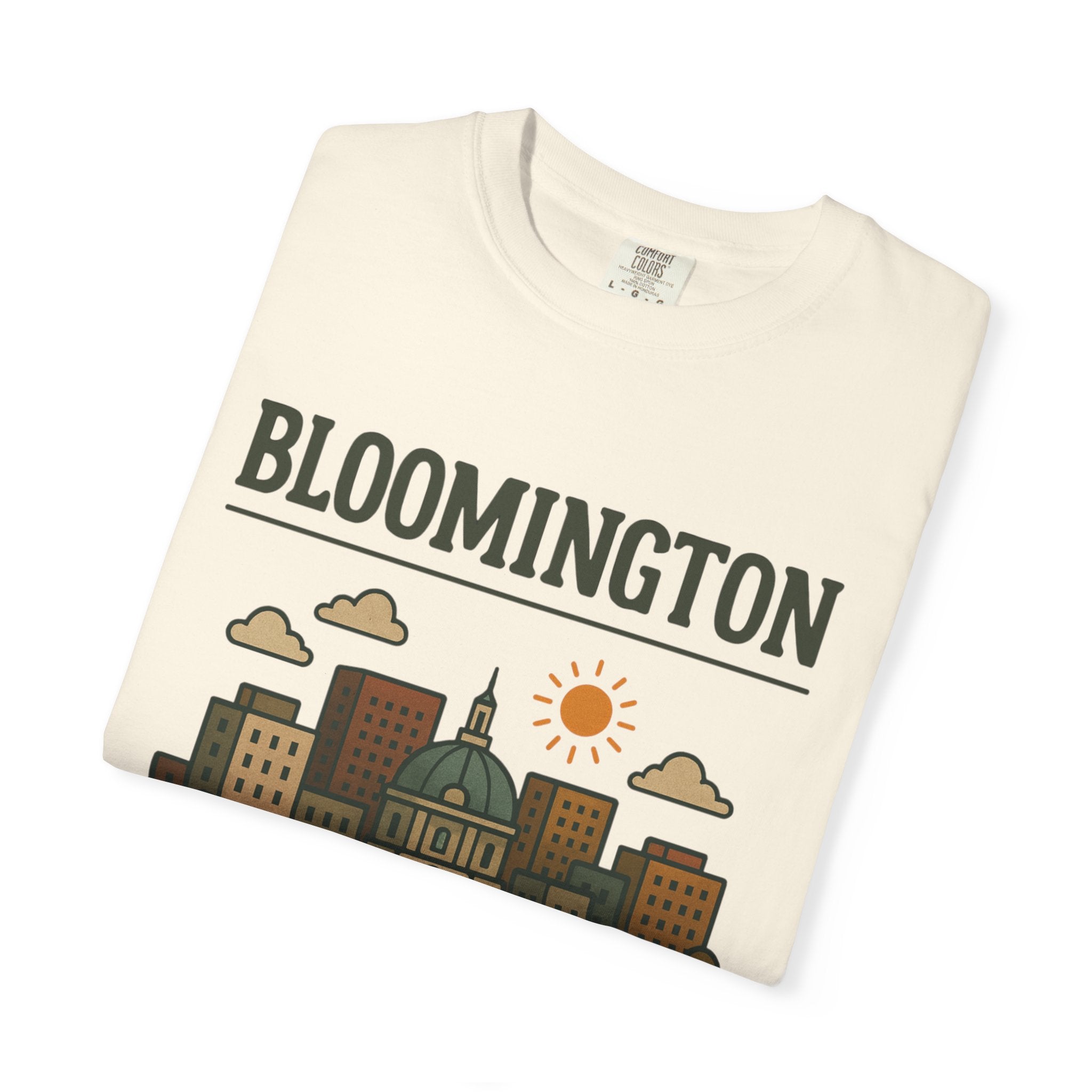 Bloomington Skyline Classic Tee | Indiana Game Day Shirt for Hoosier Fans