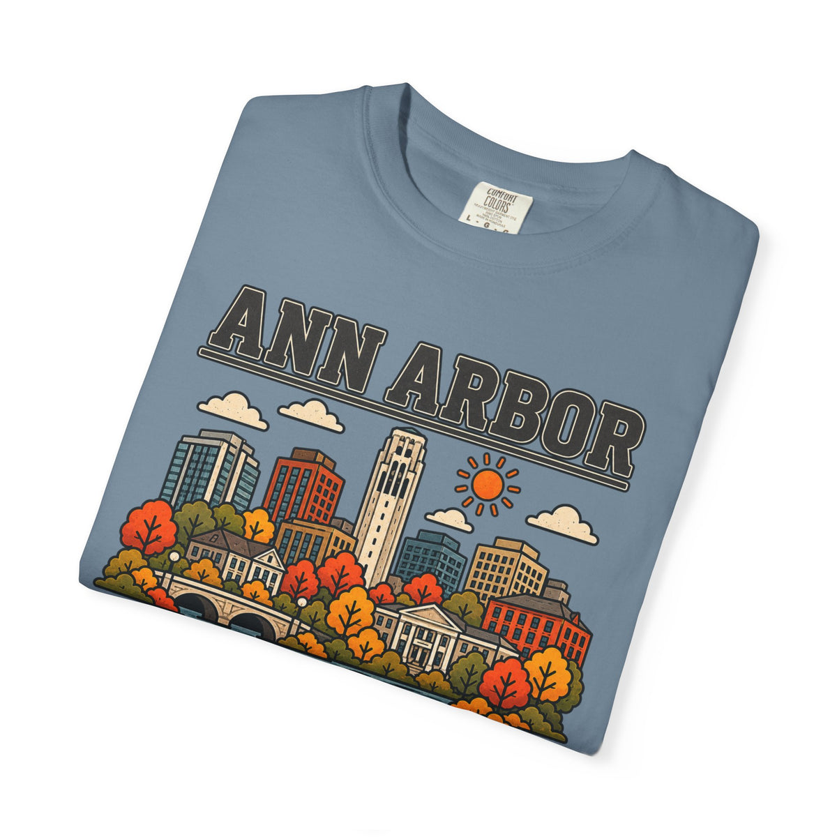 Ann Arbor Skyline Classic Tee | Michigan Game Day Shirt for Wolverines Fans