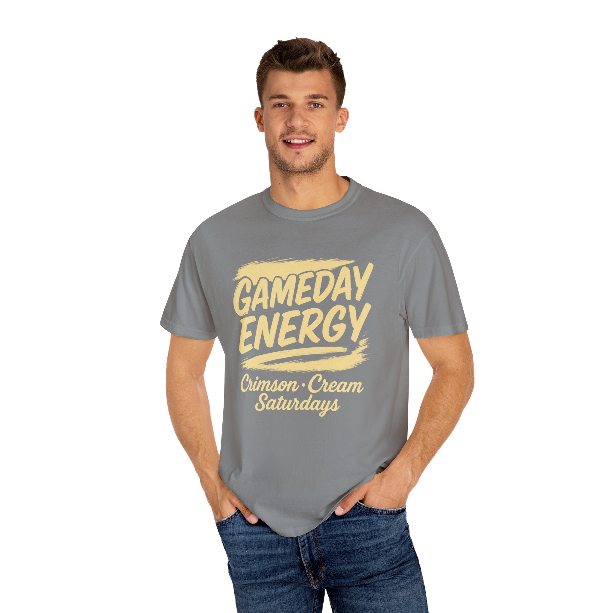 Crimson & Cream Saturdays Classic Tee | Oklahoma Game Day Shirt for Sooner Fans