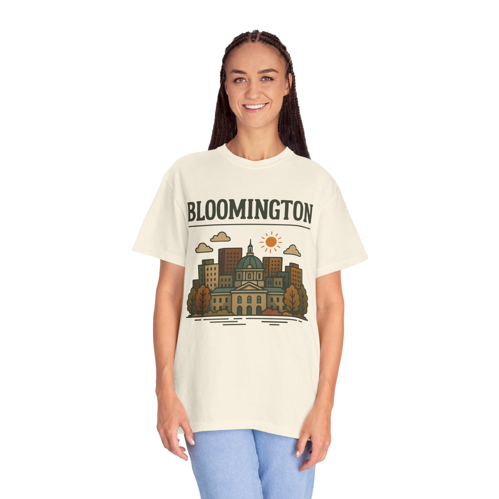 Bloomington Skyline Classic Tee | Indiana Game Day Shirt for Hoosier Fans