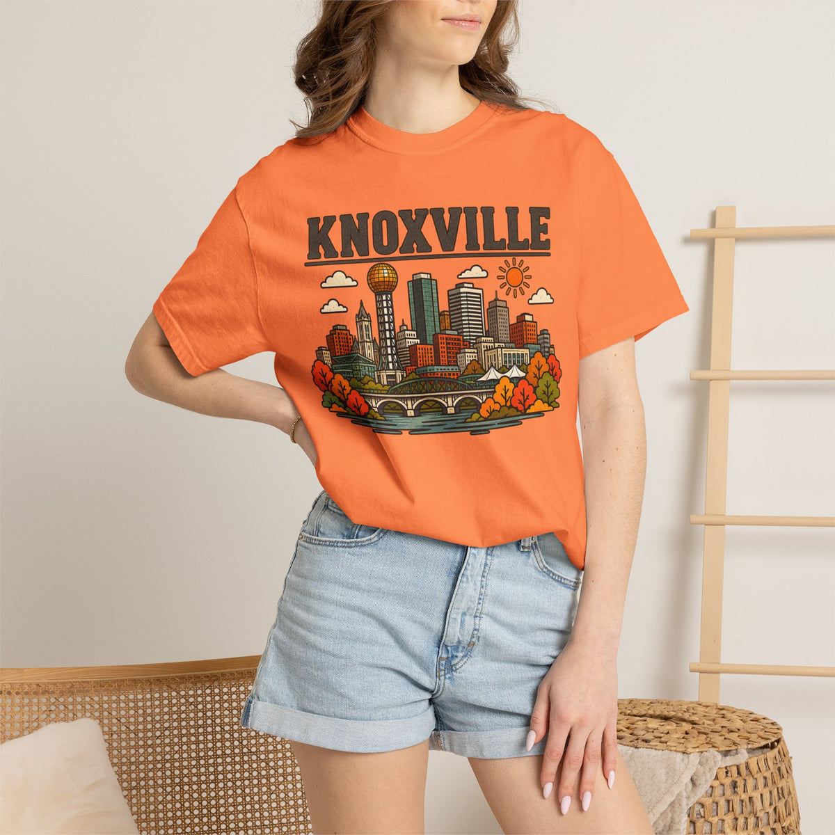Knoxville Skyline Classic Tee | Tennessee Game Day Shirt for Volunteer Fans