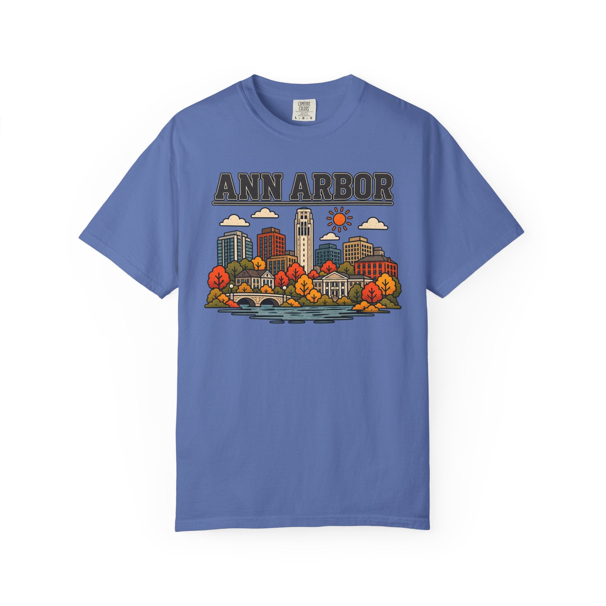 Ann Arbor Skyline Classic Tee | Michigan Game Day Shirt for Wolverines Fans