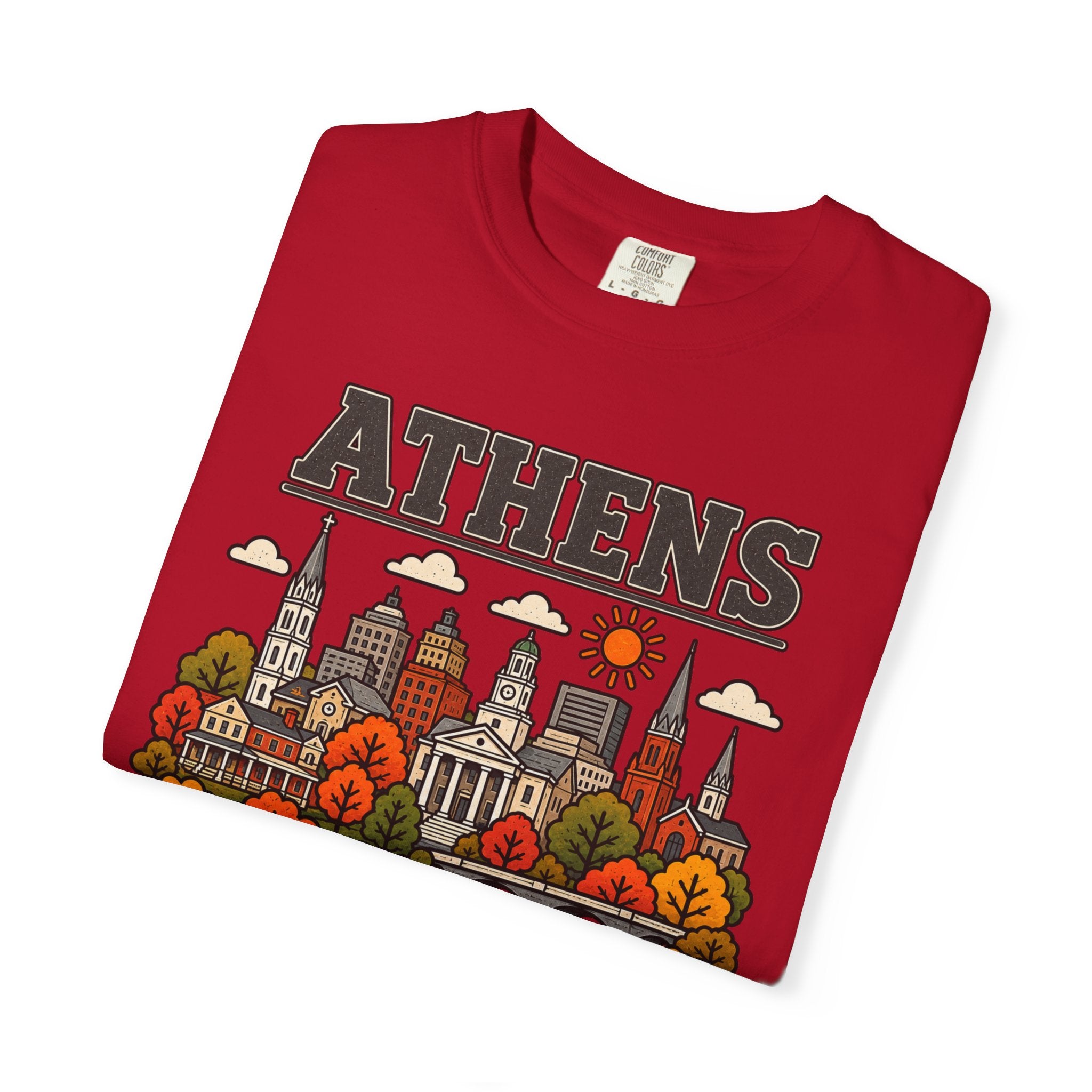 Athens Skyline Classic Tee | Georgia Game Day Shirt for Bulldogs Fans