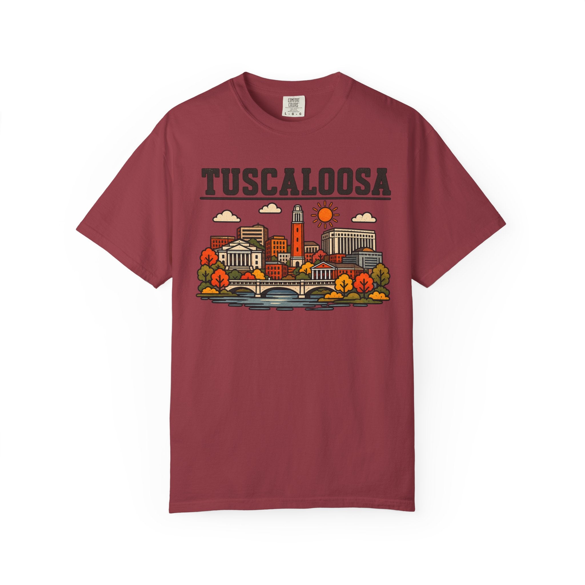 Tuscaloosa Skyline Classic Tee | Alabama Game Day Shirt for Tide Fans