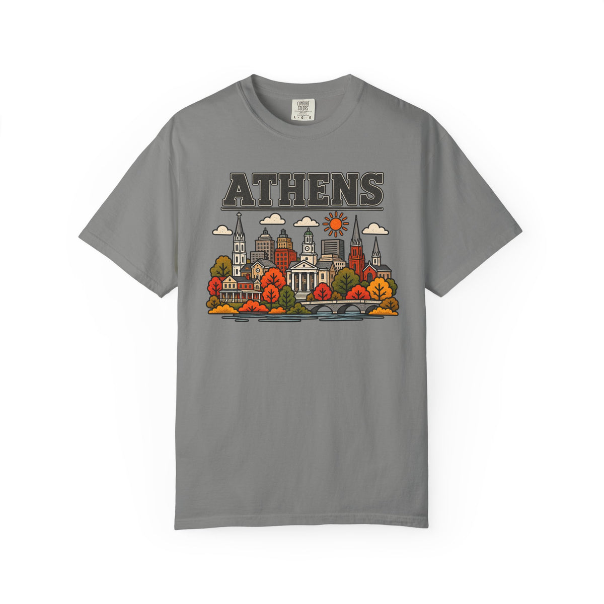 Athens Skyline Classic Tee | Georgia Game Day Shirt for Bulldogs Fans