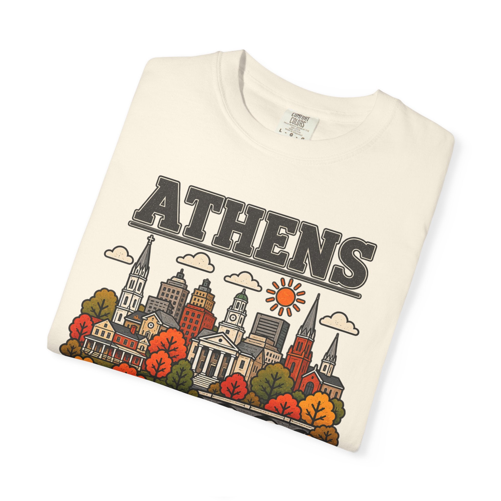Athens Skyline Classic Tee | Georgia Game Day Shirt for Bulldogs Fans