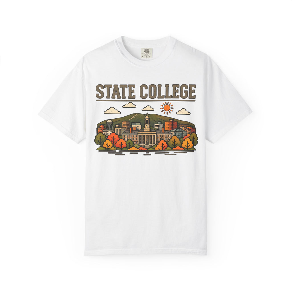 State College Skyline Classic Tee | Texas A&M Game Day Shirt for Aggies Fans