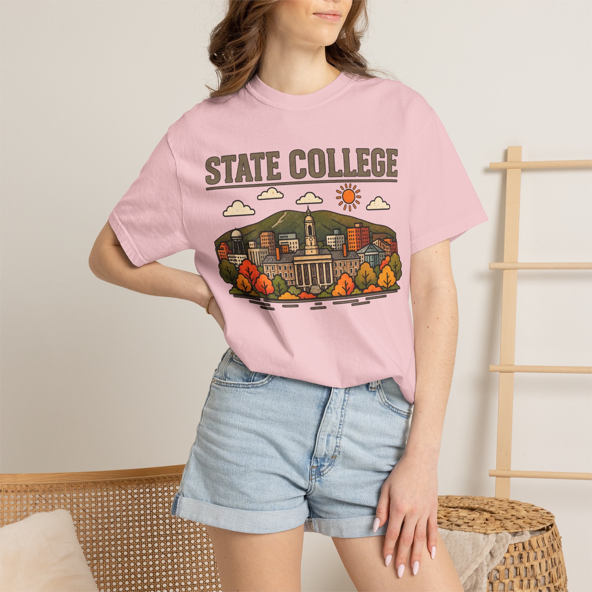State College Skyline Classic Tee | Texas A&M Game Day Shirt for Aggies Fans