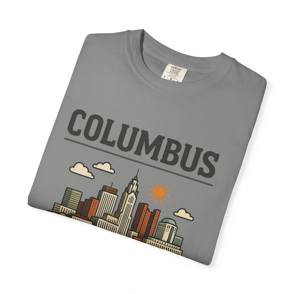 Columbus Skyline Classic Tee | Ohio State Game Day Shirt for Buckeye Fans